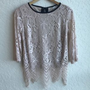 Lace Top with Bow